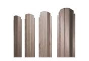 Штакетник Grand Line П-образный А фигурный 0,45 Print Elite White Wood Беленый дуб – Купить оптом и в розницу
