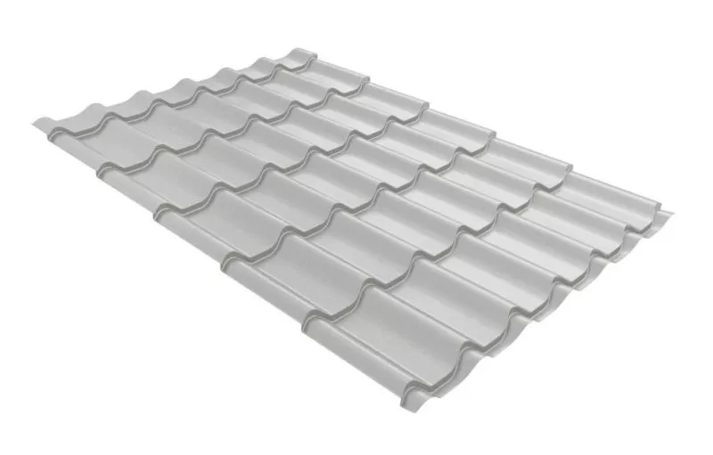 Металлочерепица GL 0.5 Классик (Classic) GreenCoat Pural Matt RR 21 Светло-серый купить в краснодаре