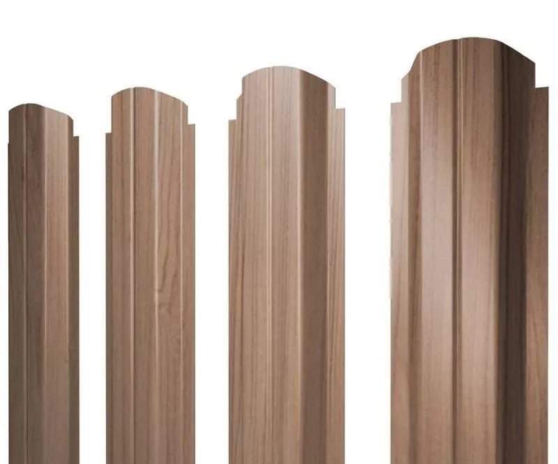 Штакетник Grand Line П-образный А фигурный 0,45 Print Elite Honey Wood Медовое дерево купить в краснодаре