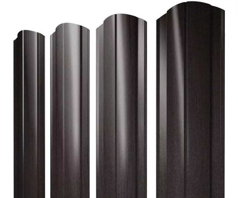 Штакетник Круглый с прямым резом 0,45 Print Elite Coffee Wood Blesk TwinColor купить в краснодаре