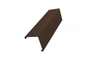 Декоративная накладка на столб угловая жалюзи Milan,Tokyo 0,5 Quarzit lite с пленкой RAL 8017 шоколад GL – Купить оптом и в розницу