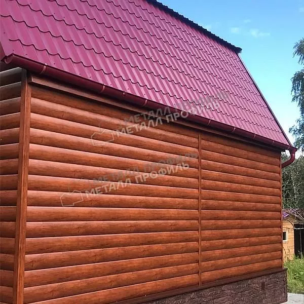 Сайдинг МЕТАЛЛ ПРОФИЛЬ Woodstock-Н-28х330 (ECOSTEEL-01-МореныйДуб-0.5) купить в краснодаре
