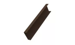 Декоративная накладка на столб жалюзи Milan,Tokyo 0,5 Quarzit PRO Matt RAL 8017 шоколад GL. Артикул: 27157