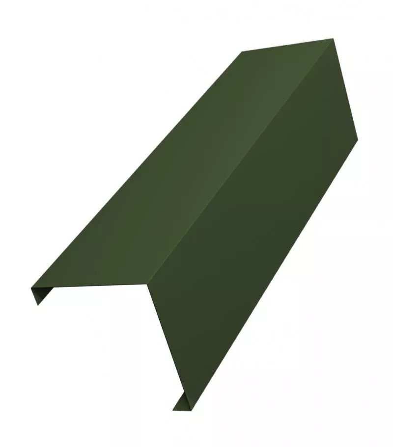 Декоративная накладка на столб угловая жалюзи Milan,Tokyo 0,5 GreenCoat Pural BT, matt RR 11 темно-зеленый (RAL 6020 хромовая зелень) GL купить в краснодаре