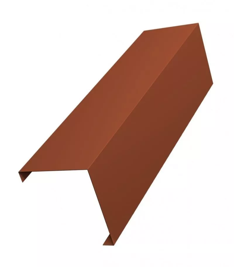 Декоративная накладка на столб угловая жалюзи Milan,Tokyo 0,5 Satin с пленкой RAL 8004 терракота GL купить в краснодаре