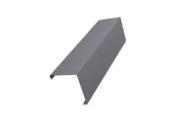 Декоративная накладка на столб угловая 0,7 PE с пленкой RAL 7004 сигнальный серый GL – Купить оптом и в розницу