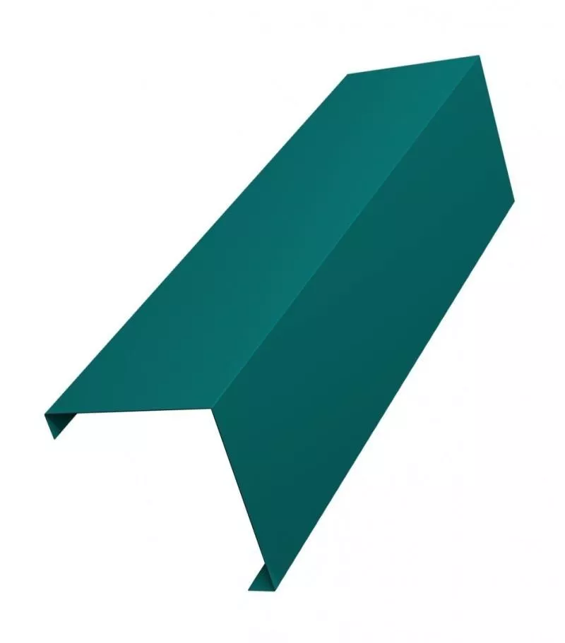 Декоративная накладка на столб угловая жалюзи Milan,Tokyo 0,45 PE с пленкой RAL 5021 водная синь GL купить в краснодаре