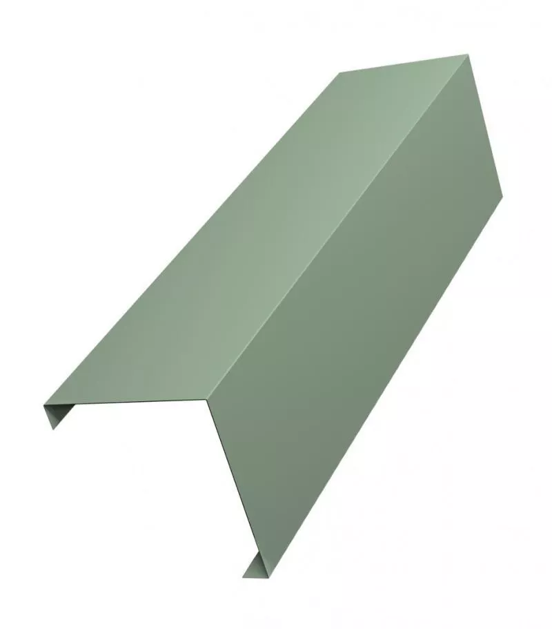 Декоративная накладка на столб угловая жалюзи Milan,Tokyo 0,45 PE с пленкой RAL 6019 бело-зеленый GL купить в краснодаре