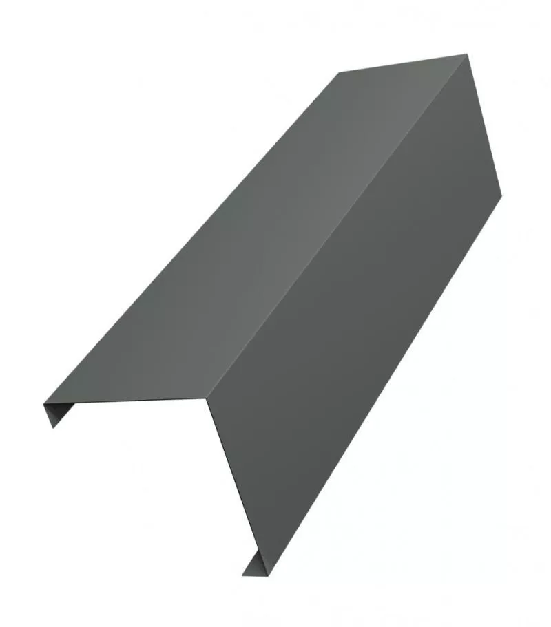 Декоративная накладка на столб угловая жалюзи Milan,Tokyo 0,45 PE с пленкой RAL 7005 мышино-серый GL купить в краснодаре