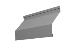 Ламель жалюзи Milan 0,45 PE с пленкой RAL 9006 бело-алюминиевый GL. Артикул: 27891