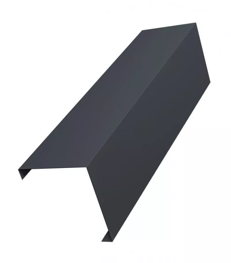 Декоративная накладка на столб угловая жалюзи Milan,Tokyo 0,5 Atlas с пленкой RAL 7024 мокрый асфальт GL купить в краснодаре