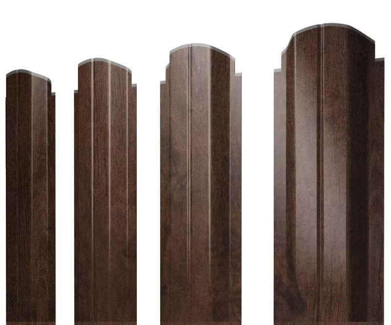 Штакетник Grand Line П-образный А фигурный 0,45 Print-double Elite Antique Wood Античный дуб купить в краснодаре