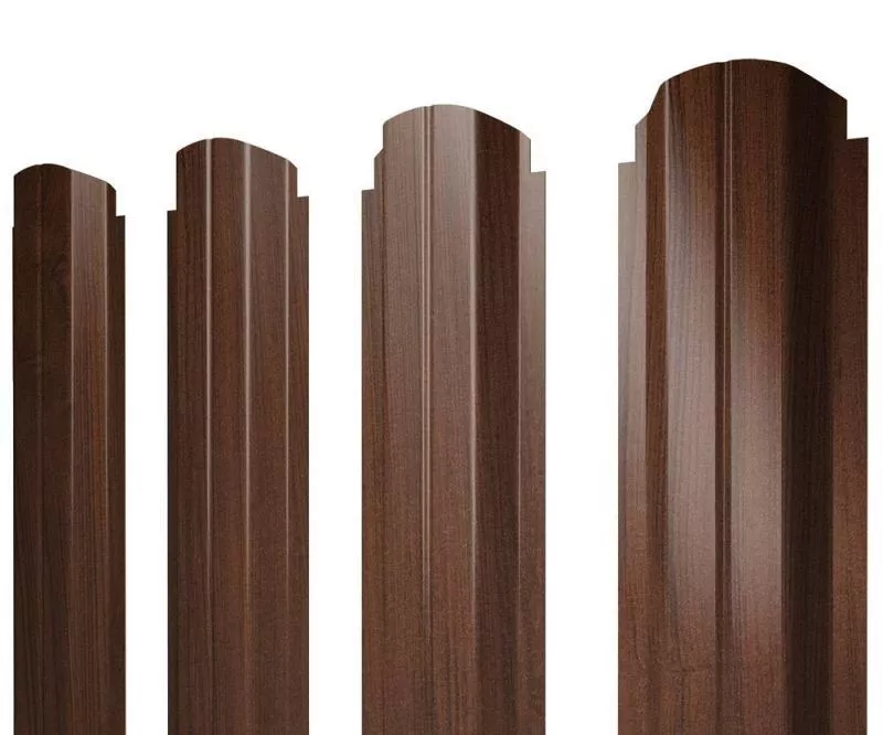Штакетник Grand Line П-образный А фигурный 0,45 Print Elite Choco Wood Шоколадное дерево купить в краснодаре