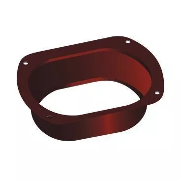 Воронка выпускная 76х102 Металл Профиль Бюджет. PE RAL 3005 Красное вино купить в краснодаре