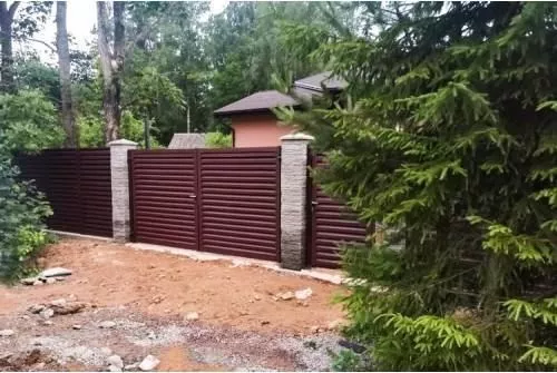 Ворота распашные Жалюзи 1,68х3,6 RAL 6005 Зеленый мох без заполнения GL купить в краснодаре