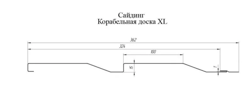 Металлический сайдинг Grand Line Корабельная доска XL Print Elite Milky Wood 0,45 мм купить в краснодаре