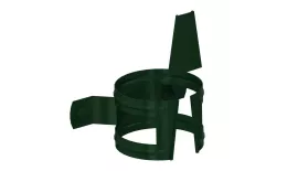 Держатель трубы на дерево Металл Профиль Престиж D100 RAL 6005 Зеленый. Артикул: MP-VS15_2