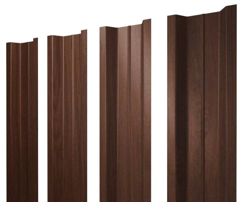 Штакетник Grand Line П -образный В 0,45 Print Elite Choco Wood Шоколадное дерево купить в краснодаре