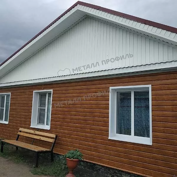 Сайдинг МЕТАЛЛ ПРОФИЛЬ Lбрус-XL-14х335 (ECOSTEEL_T-01-ЗолотойДуб-0.5) купить в краснодаре