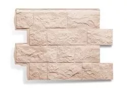 Фасадные панели Альта-Профиль. Туф ЭКО (0,796х0,591м) Кремовый купить в краснодаре