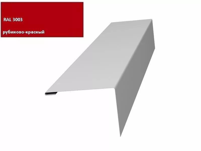 Нащельник (для калиток и ворот) 25х35 жалюзи Milan, Tokyo 0,45 PE с пленкой RAL 3003 (L1,68) GL купить в краснодаре