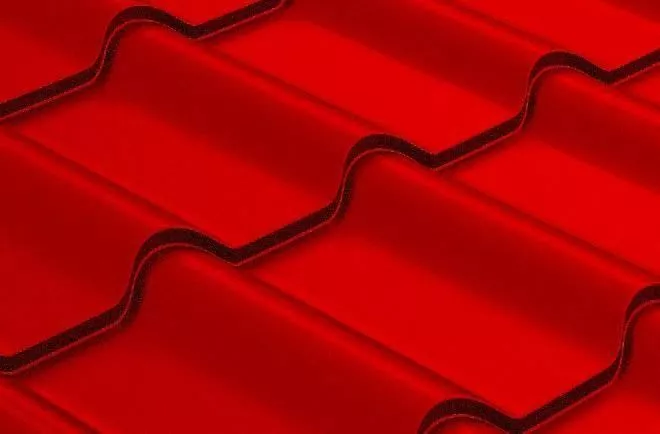 Металлочерепица Grand Line Камея (Kamea) 0,45 Полиэстер RAL 3003 рубиново-красный купить в краснодаре