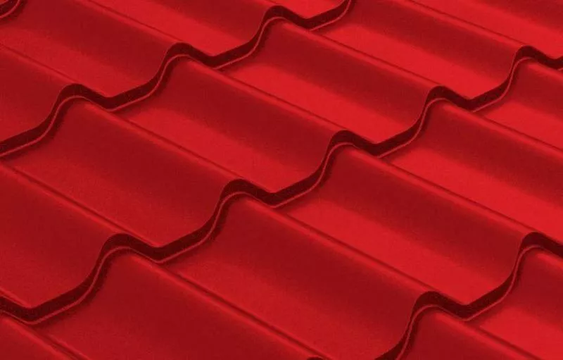 Металлочерепица Grand Line Классик (Classic) Полиэстер 0.45 RAL 3003 рубиново-красный купить в краснодаре