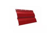 Металлический сайдинг Grand Line Корабельная доска PE 0,45 мм RAL 3003 Красный рубин – Купить оптом и в розницу