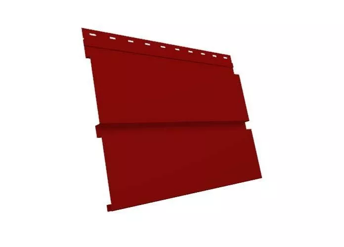 Металлический сайдинг Grand Line Квадро Брус PE 0,45 мм RAL 3003 Красный рубин купить в краснодаре