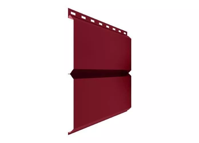 Металлический сайдинг Металл Профиль Lбрус PE 0,45 мм RAL 3003 Рубиново-красный купить в краснодаре