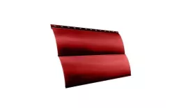 Металлический сайдинг Grand Line Блок-хаус Новый PE 0,45 мм RAL 3003 Красный рубин. Артикул: GrandLine-MS1421