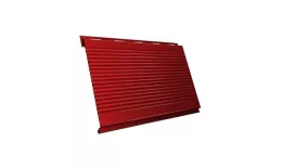 Металлический сайдинг Grand Line Вертикаль Гофр PE 0,45 мм RAL 3003 Красный рубин. Артикул: GrandLine-MS530