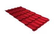 Металлочерепица Grand Line Квинта плюс 3D (Kvinta Plus 3D) 0,45 Полиэстер RAL 3003 рубиново-красный – Купить оптом и в розницу
