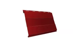 Металлический сайдинг Grand Line Вертикаль Проф PE 0,45 мм RAL 3003 Красный рубин. Цена: 860 руб. Артикул: GrandLine-MS800