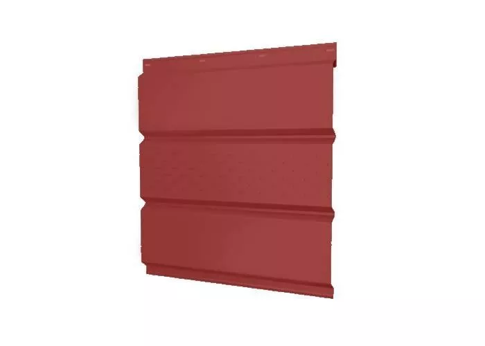 Софит металл GL с центральной перфорацией РЕ 0,45 мм RAL 3003 рубиново-красный купить в краснодаре