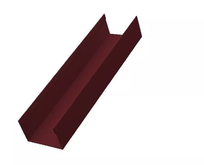 Стойка_нест 60х40 жалюзи Milan,Tokyo 0,45 PE-Double с пленкой RAL 3005 красное вино GL купить в краснодаре