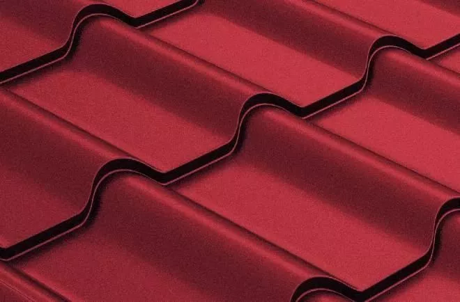 Металлочерепица Grand Line Камея (Kamea) 0,5 Satin RAL 3005 красное вино купить в краснодаре