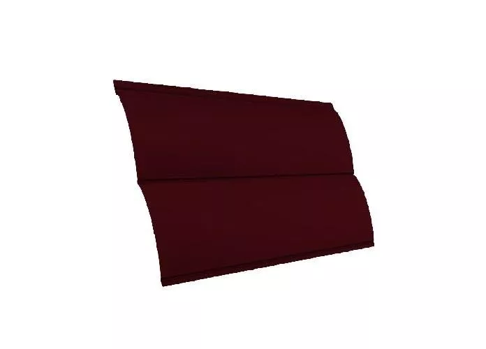 Металлический сайдинг Grand Line Блок-хаус Новый Drap 0,45 мм RAL 3005 Красное вино купить в краснодаре
