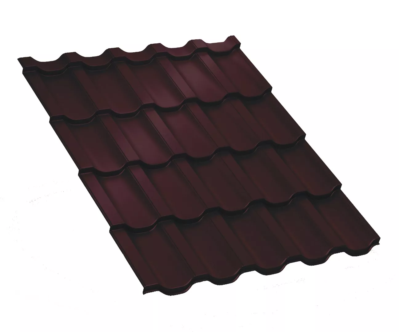 Металлочерепица Трамонтана-SL VikingMP E 0.5 мм RAL 3005 Красное вино купить в краснодаре
