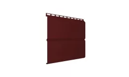 Металлический сайдинг Grand Line ЭкоБрус Quarzit 0,5 мм RAL 3005 Красный. Артикул: GrandLine-MS976