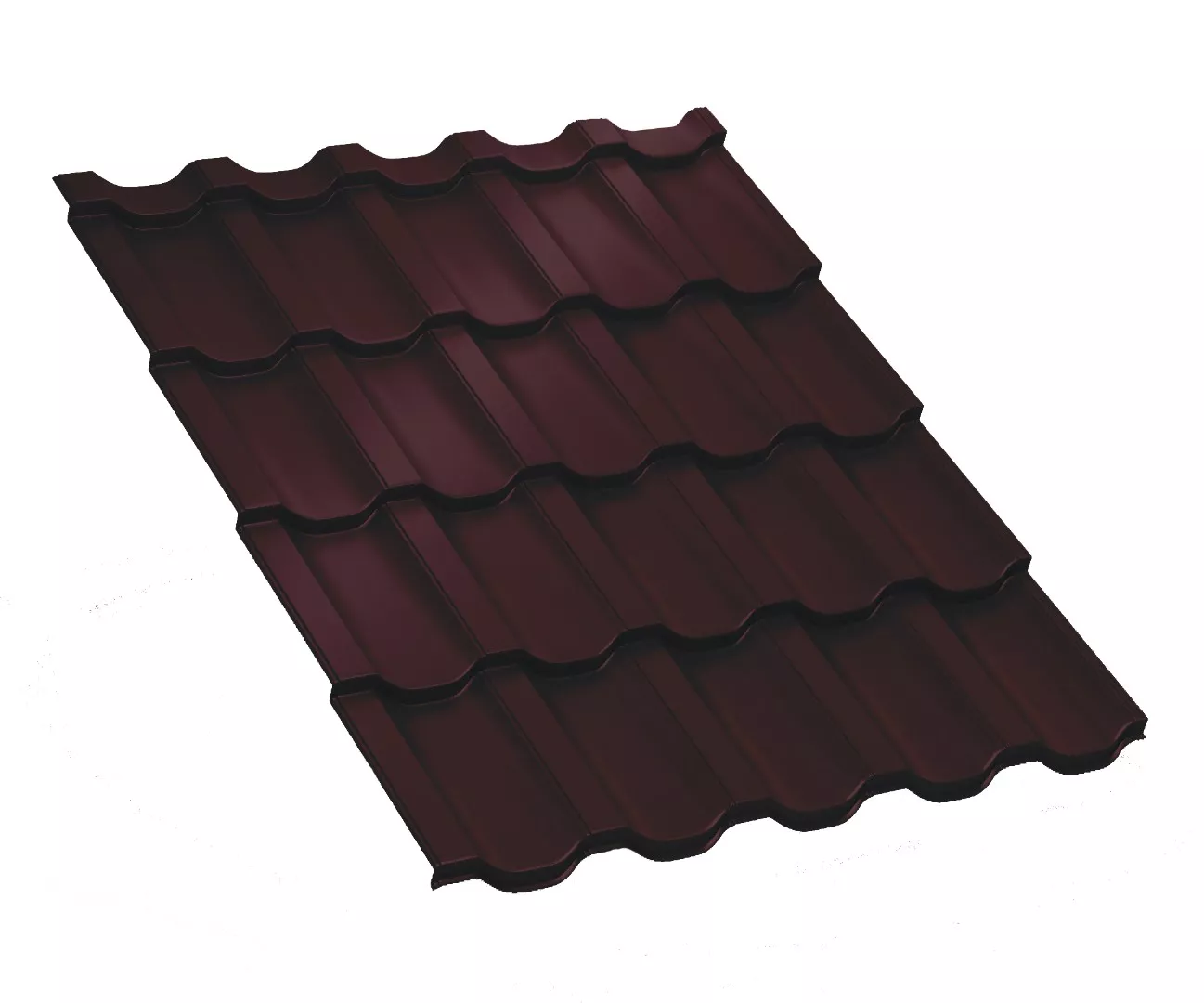 Металлочерепица Трамонтана-SL NormanMP 0.5 мм RAL 3005 Красное вино купить в краснодаре