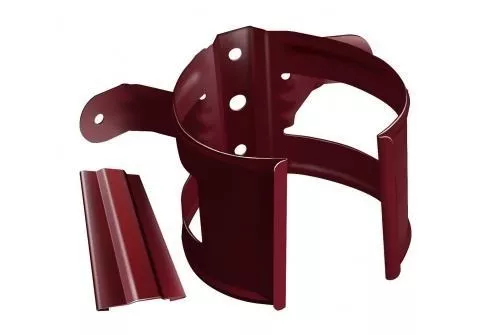 Кронштейн трубы на дерево Grand Line 125/90 мм RAL 3005 Красное вино купить в краснодаре