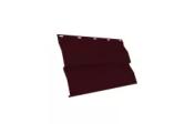 Металлический сайдинг Grand Line Корабельная доска XL Satin 0,5 мм RAL 3005 Красное вино – Купить оптом и в розницу