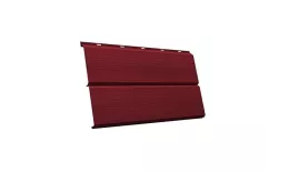 Металлический сайдинг Grand Line ЭкоБрус 3D Drap 0,45 мм RAL 3005 Красное вино. Артикул: GrandLine-MS1278