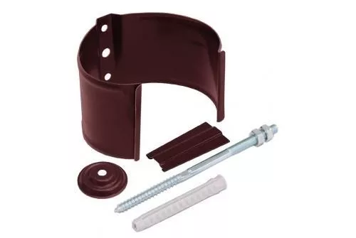 Кронштейн трубы на кирпич Grand Line 90 мм 125/90 мм RAL 3005 Красное вино купить в краснодаре
