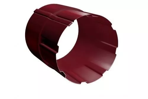 Соединитель трубы Grand Line 125/90 мм RAL 3005 Красное вино купить в краснодаре