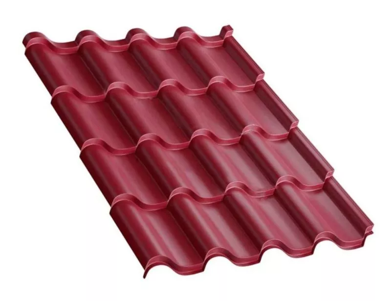 Металлочерепица Монтерроса-M PURMAN 0.5 мм RAL 3005 Красное вино купить в краснодаре