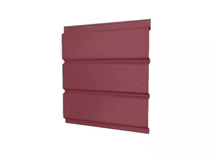 Софит металл GL с центральной перфорацией РЕ 0,45 мм RAL 3005 красное вино купить в краснодаре