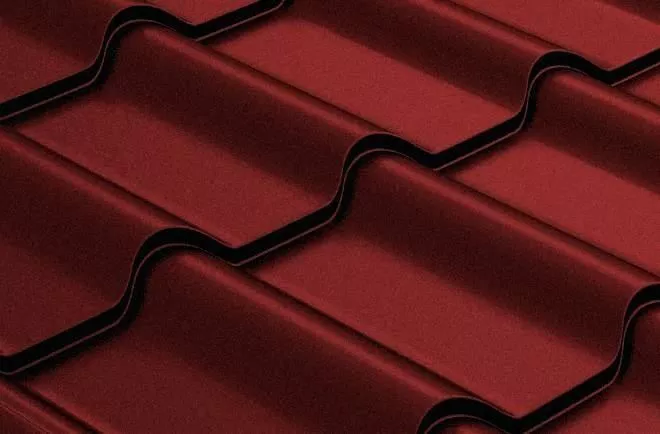 Металлочерепица GL Камея (Kamea) 0,5 GreenCoat Pural Matt RAL 3009 оксидно-красный купить в краснодаре