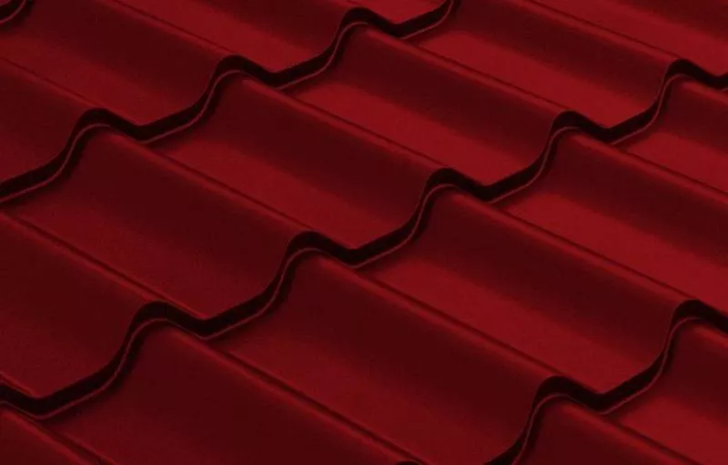Металлочерепица GL 0.5 Классик (Classic) GreenCoat Pural RR 29 Вишневый купить в краснодаре